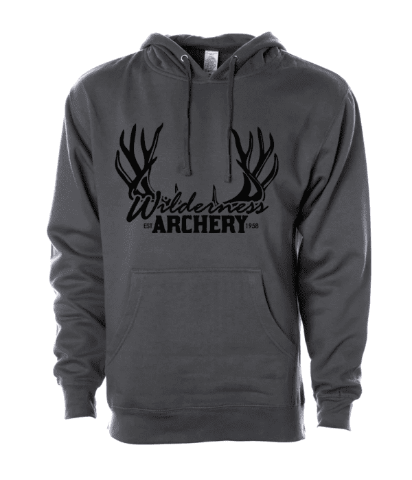 Wilderness Archery Hoodie Sweatshirt - Charcoal Mulie