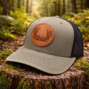shop hat with leather patch 3